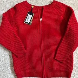 Ted Baker Red Wool Sweater NWT